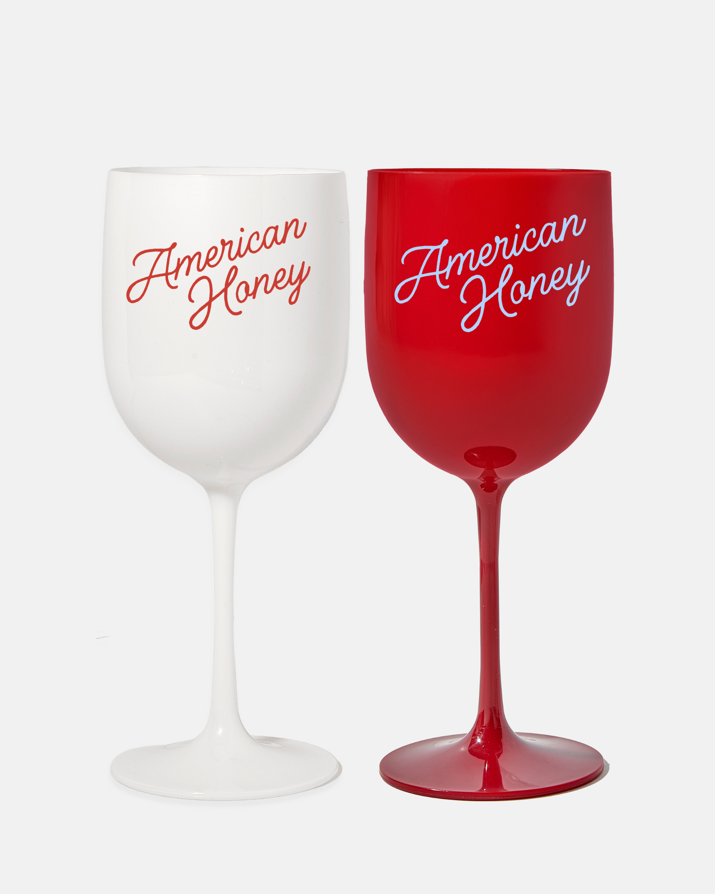 American Honey Wine Glass: Red
