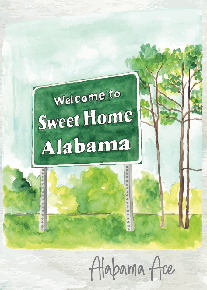 Alabama Ace Playing Cards