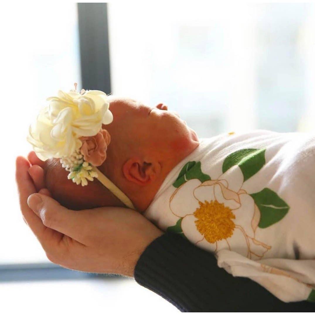 Southern Magnolia Baby Muslin Swaddle