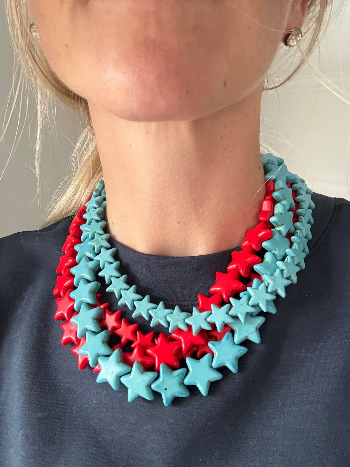 Large Turquoise Star Necklace