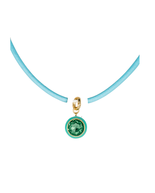 Luna Turquoise Pendant Powder Blue Necklace