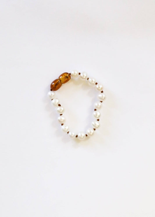 Pure Gemstone + Pearl || Anklet or Bracelet: 9.5"