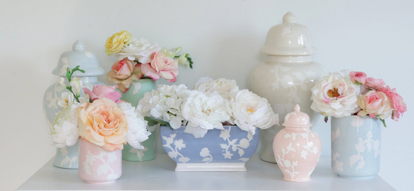 Chinoiserie Dreams Planter: Cabbage Patch Green