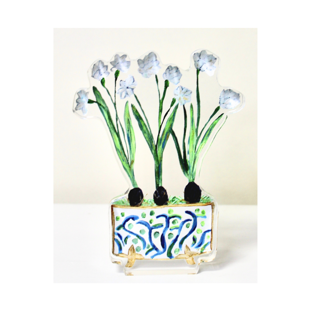 Paperwhites Acrylic Art Block