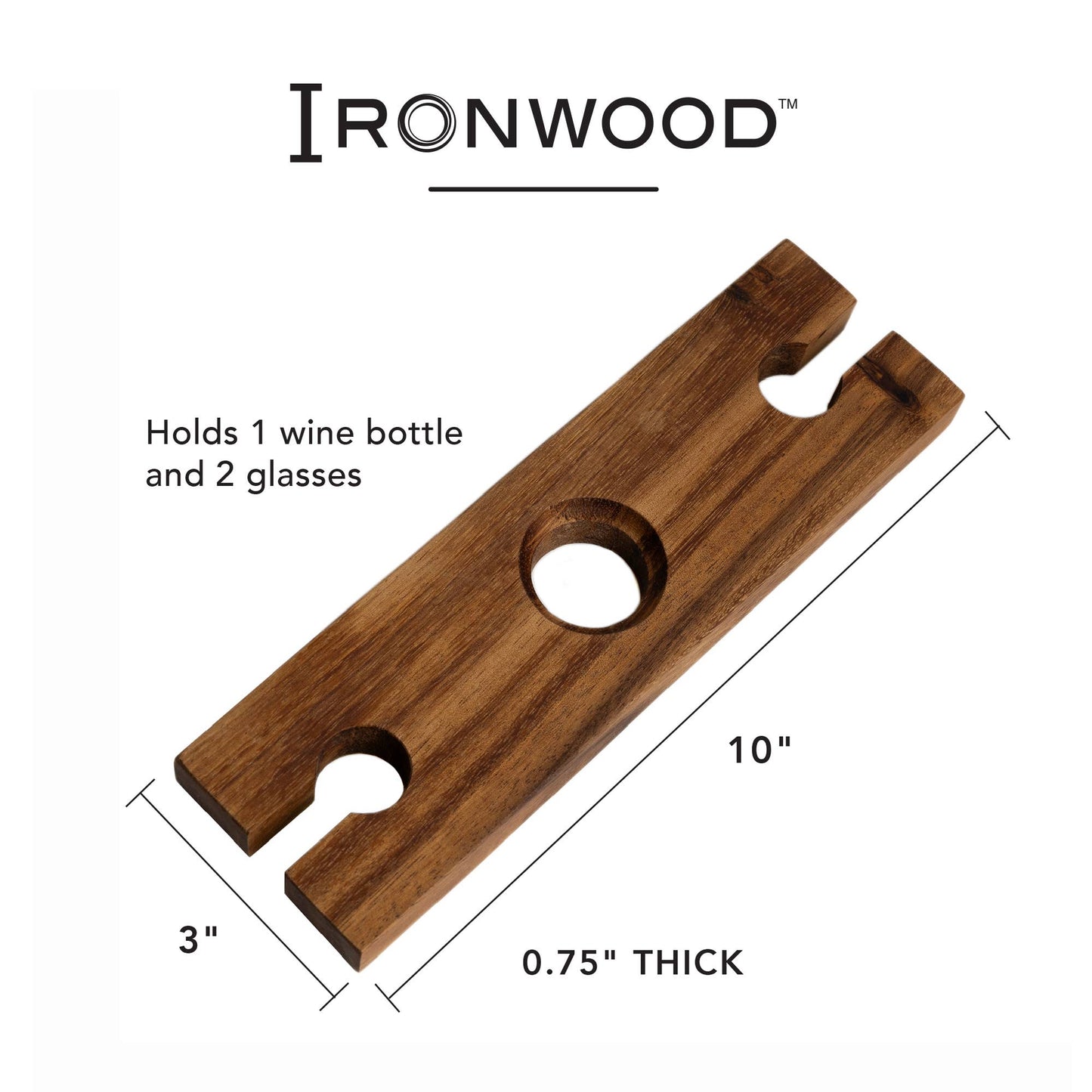 Wood + Wine Glass Holder