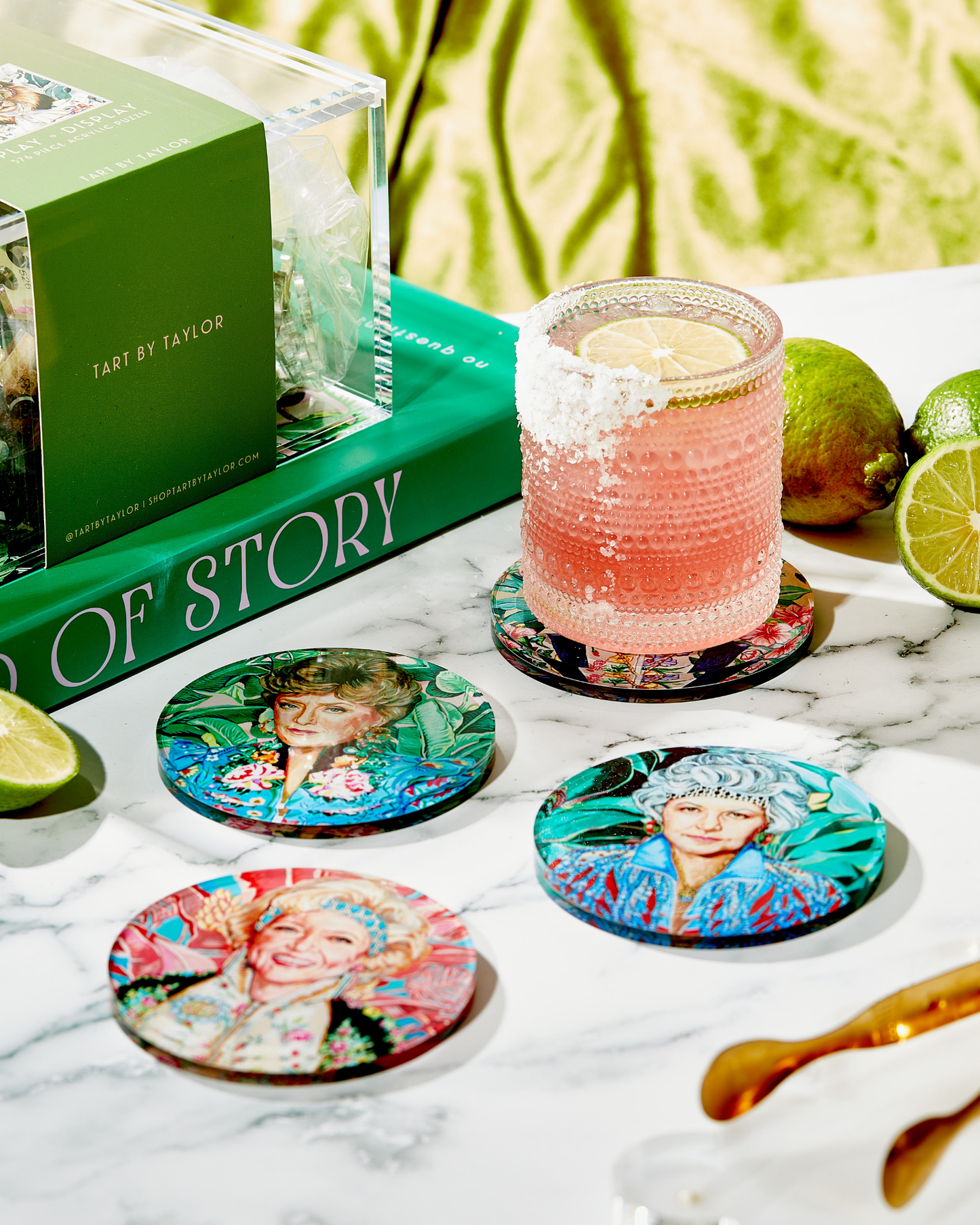 Golden Gals Coasters - Set of 4