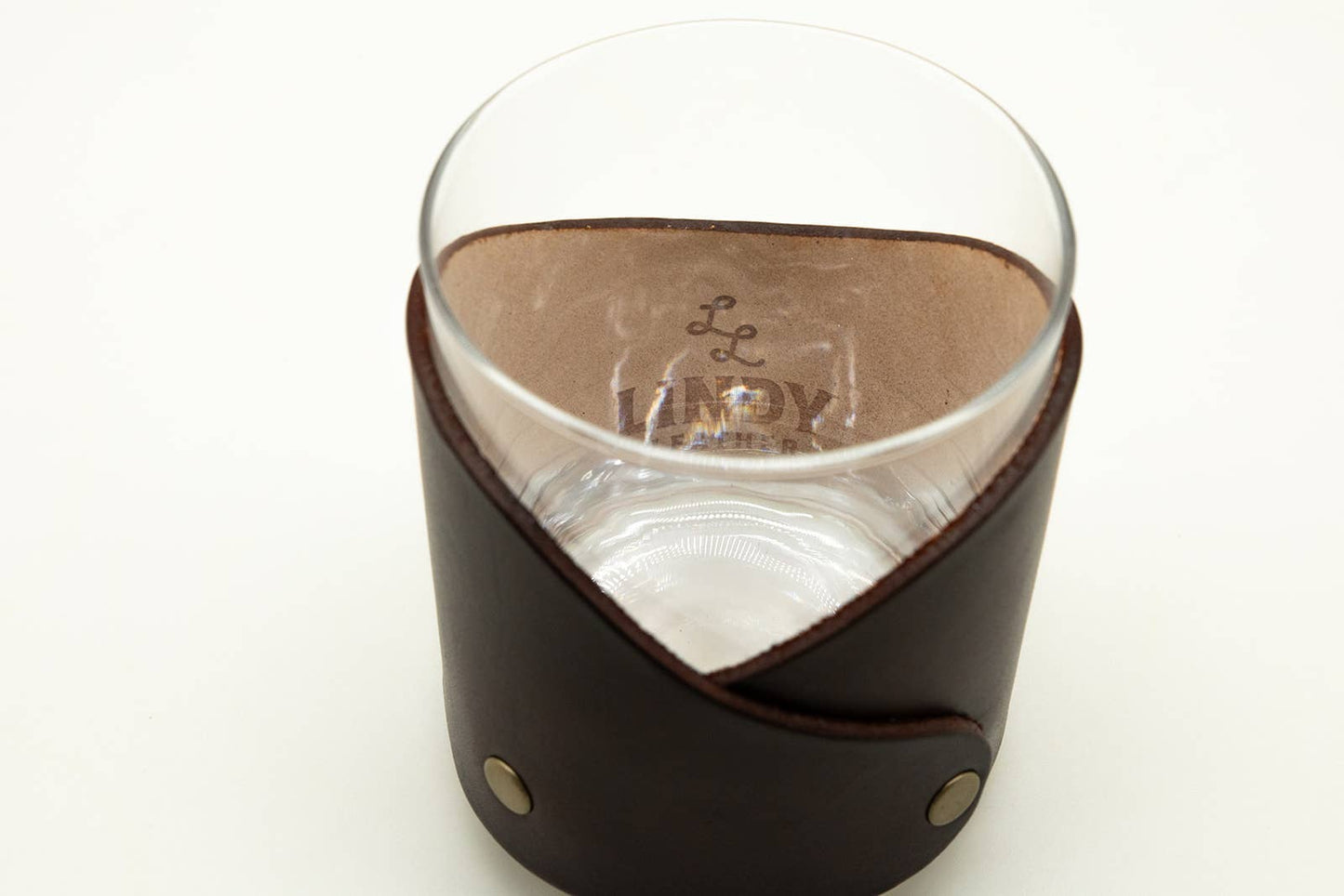 Duck Leather Rocks Glass