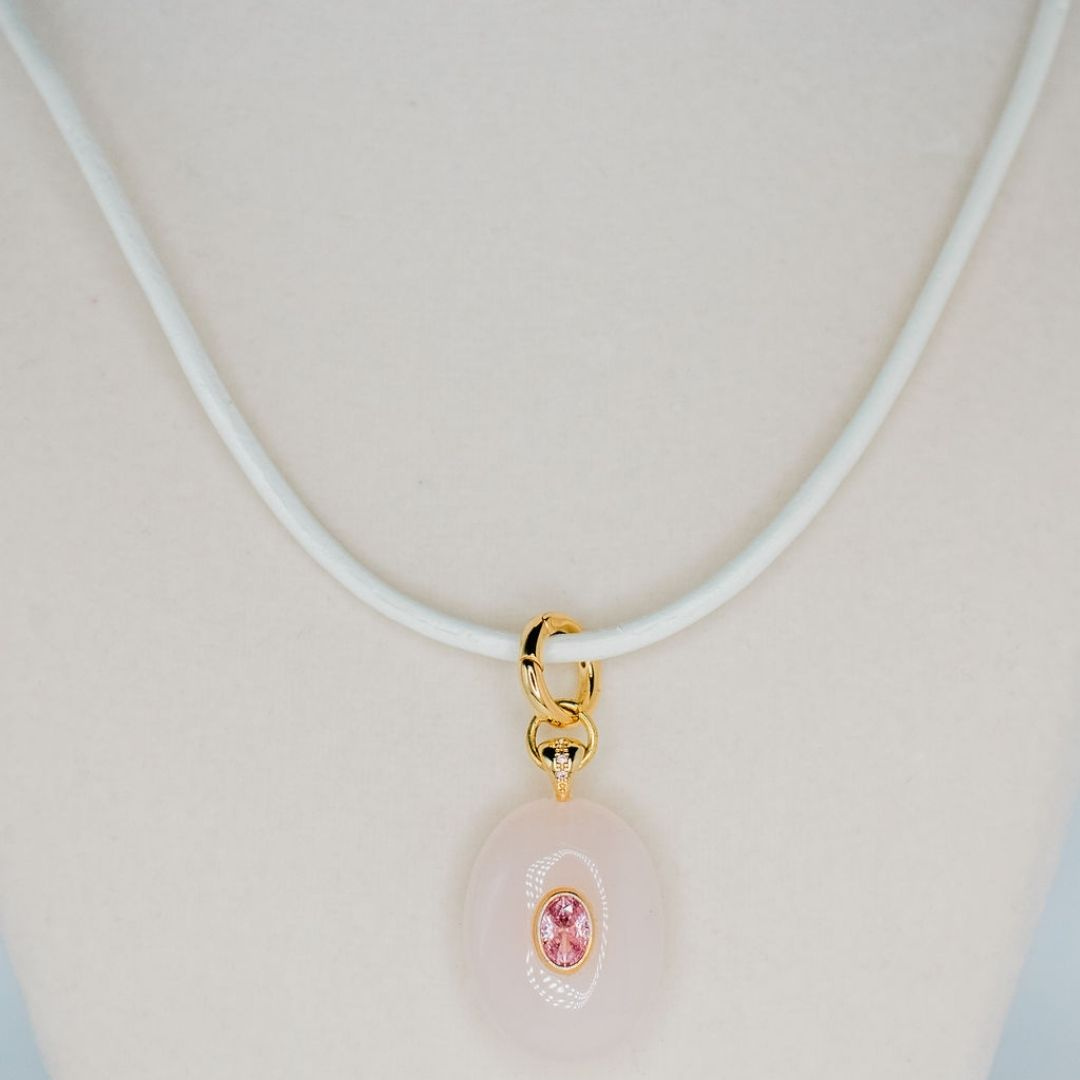 Pink Beach Combing Coconut Necklace