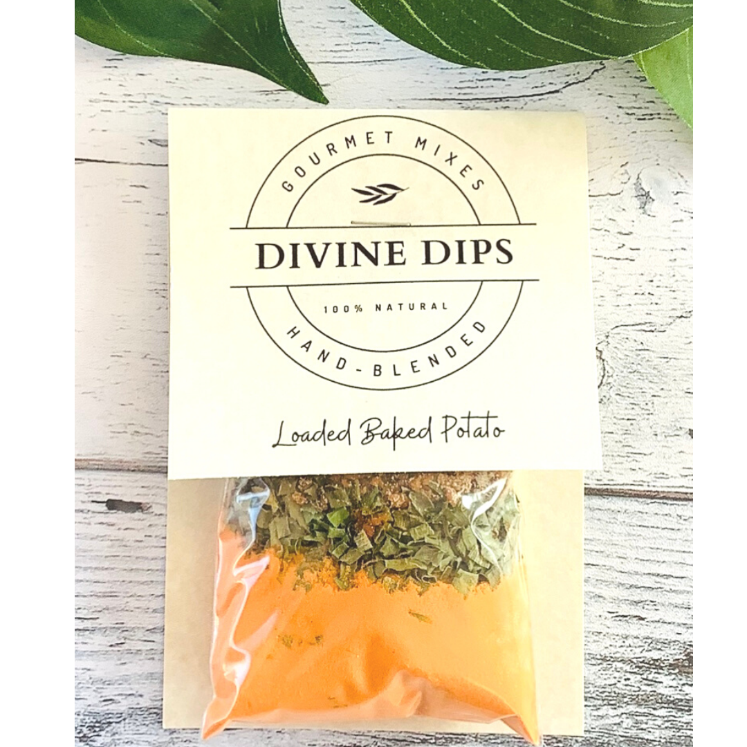 Loaded Baked Potato Seasoning Dip Mix & Cheese ball: Private Label