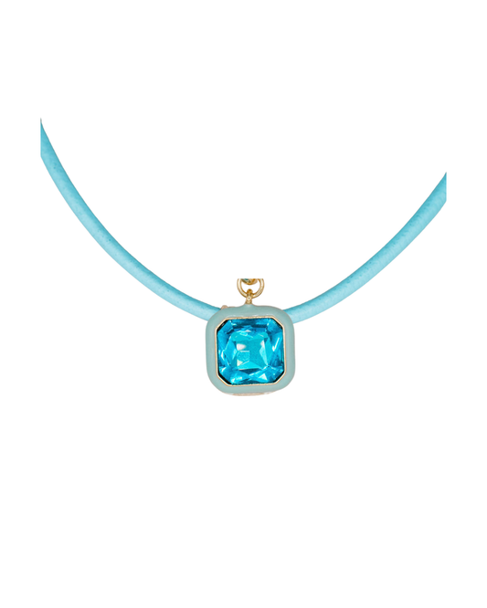 Blue Aurora Powder Blue Necklace