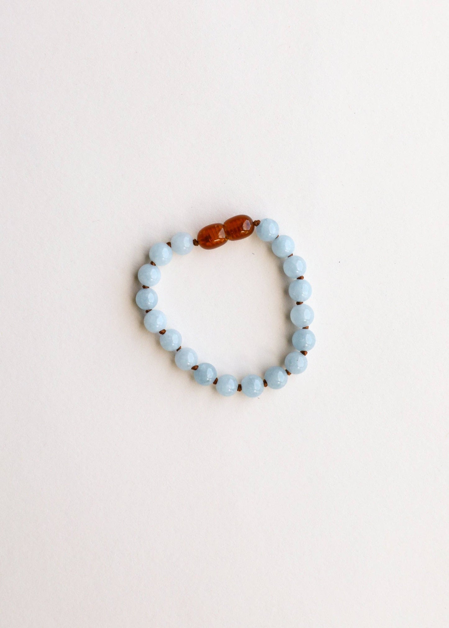 Pure Gemstone + Aquamarine|| Anklet or Bracelet: 5" Baby Bracelet