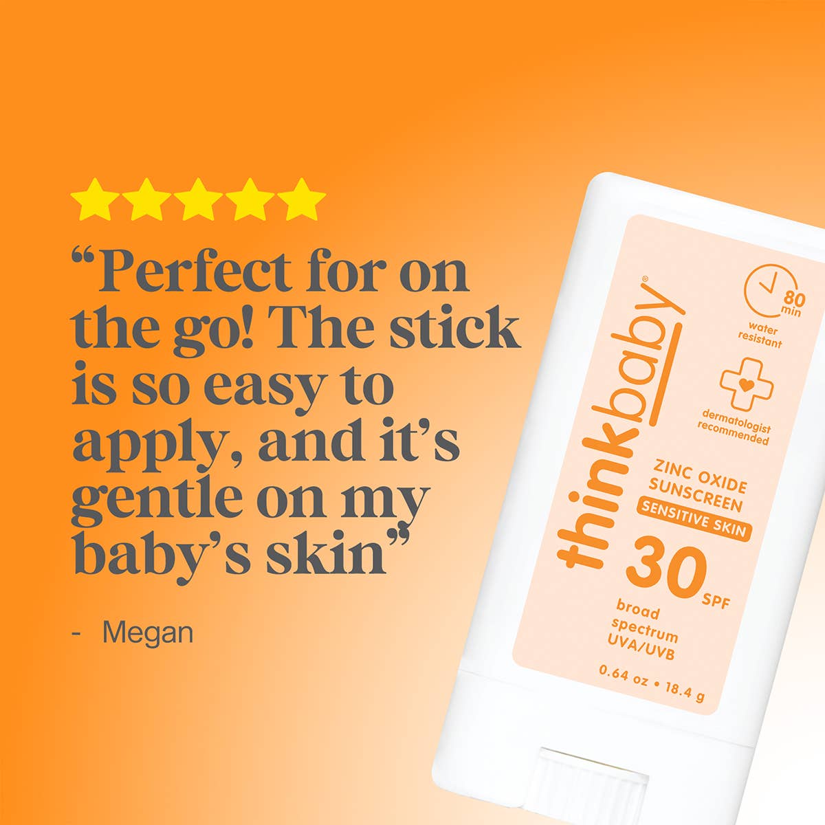 Think Baby Sensitive Skin Sunscreen Stick SPF 30