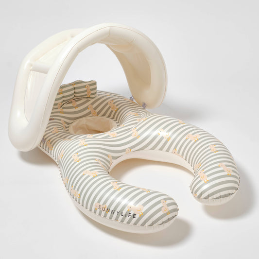 Float Together - Duck Sage Stripe