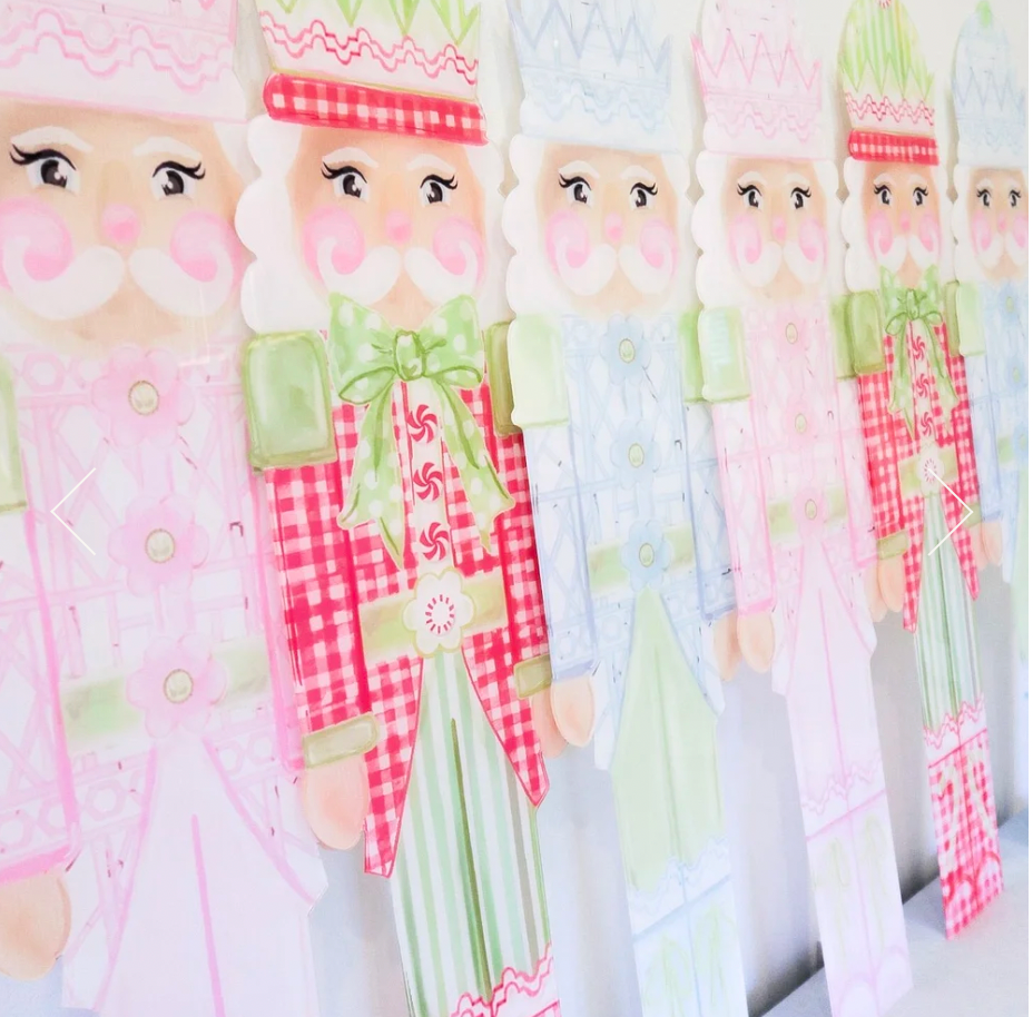 Pink Nutcracker Door Hanger