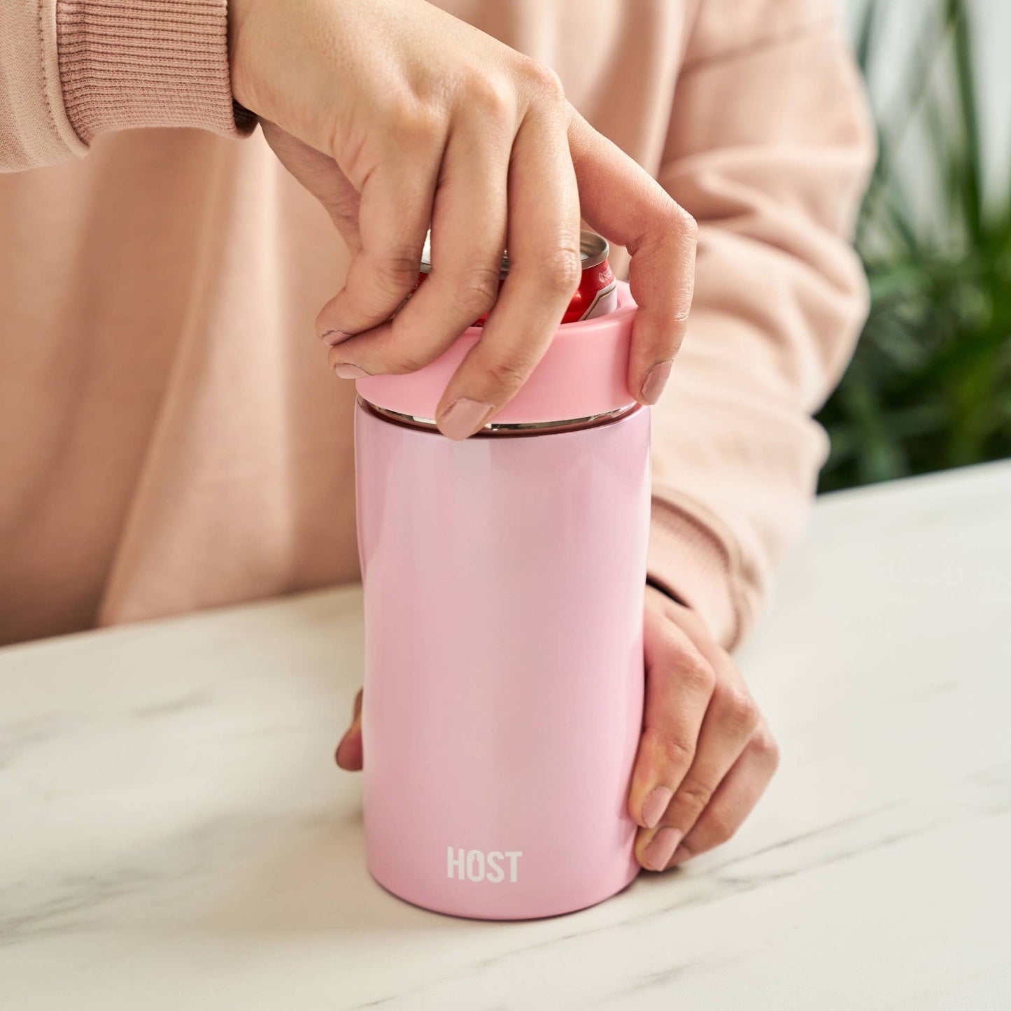 Slim Can Koozie - Peony Pink