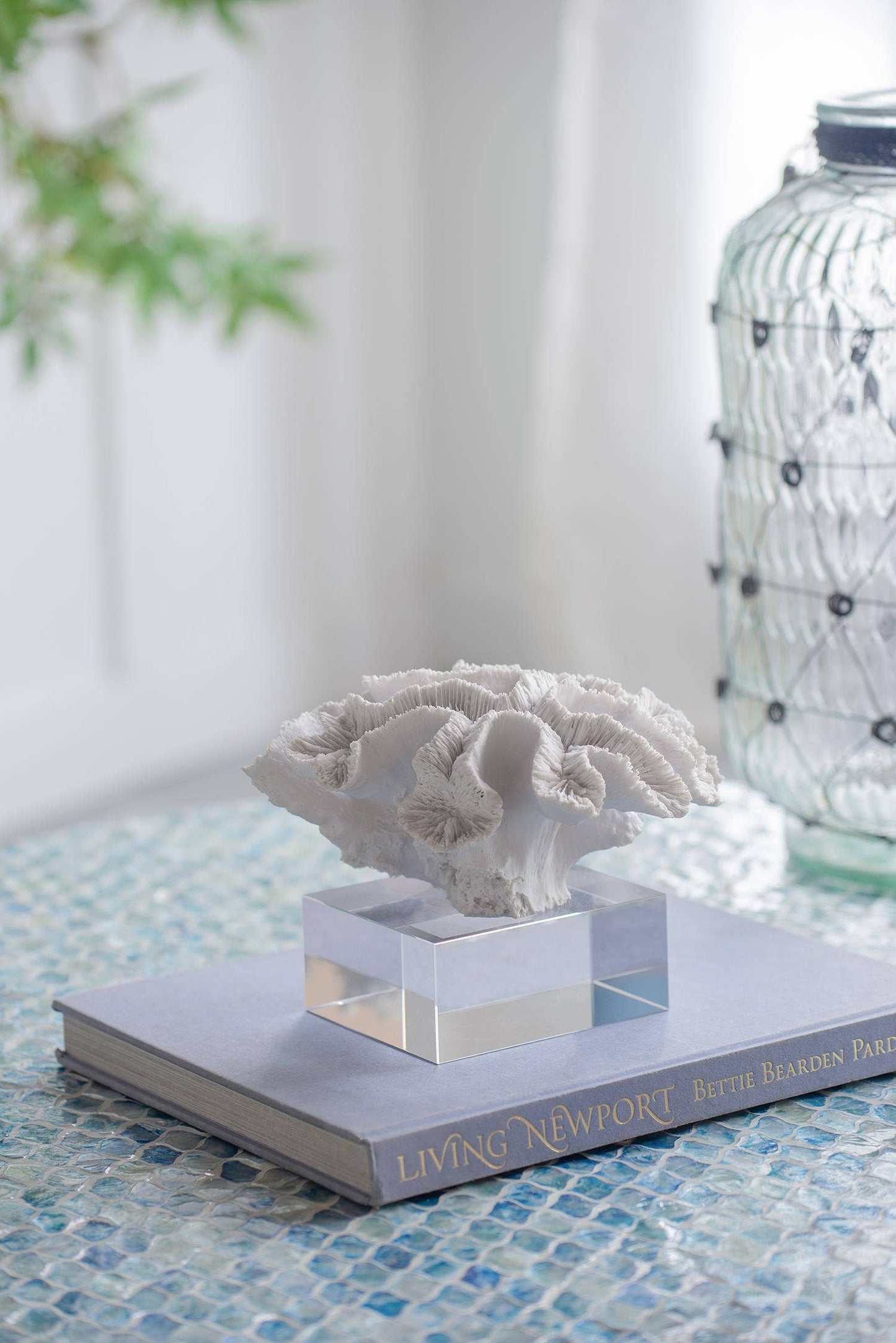 Faux Coral W/Base