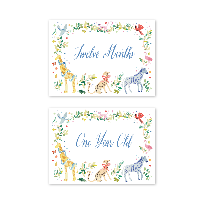 Animal Fete Milestone Cards