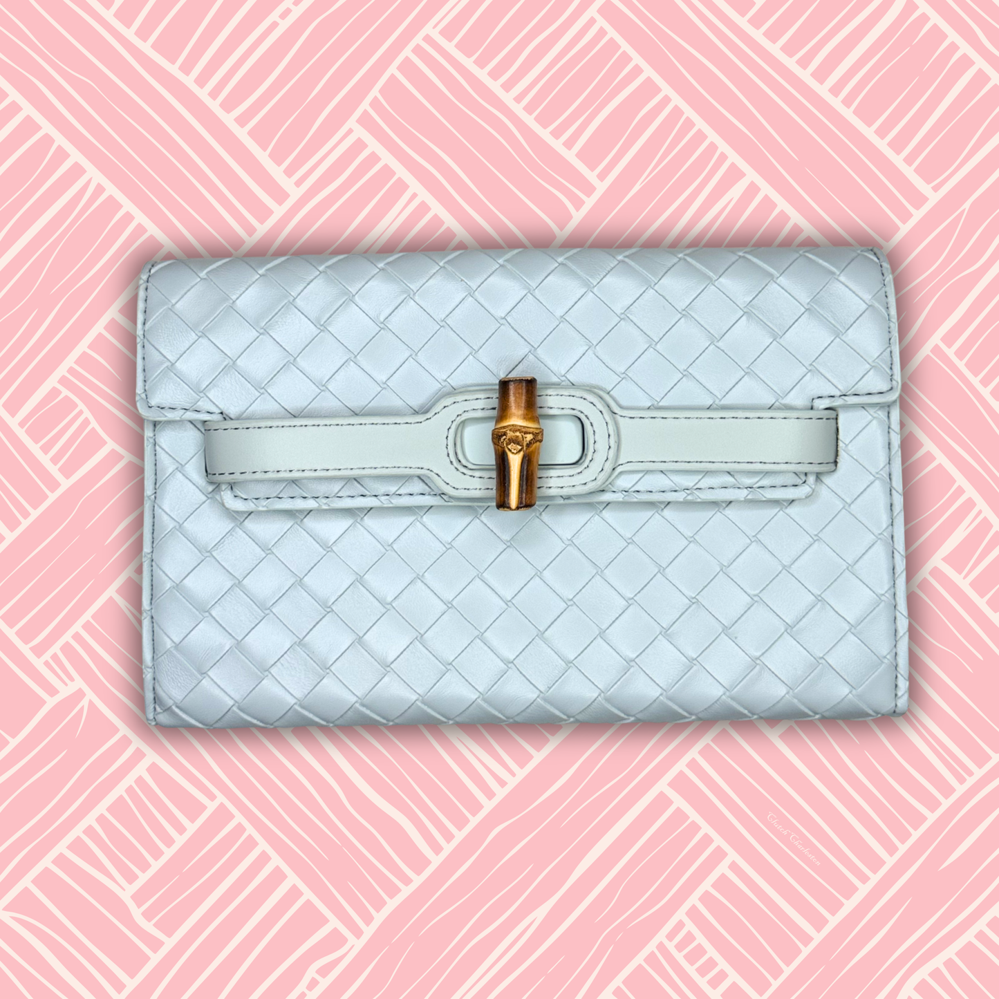 Broad Haint Blue Clutch