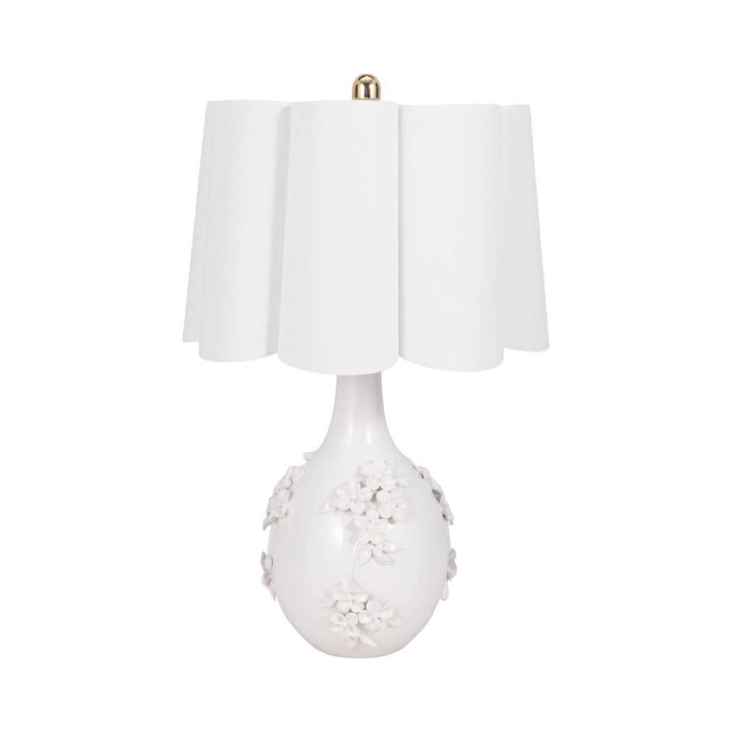 Ceramic Floral Table Lamp