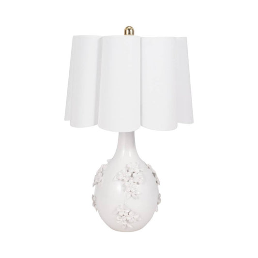 Ceramic Floral Table Lamp