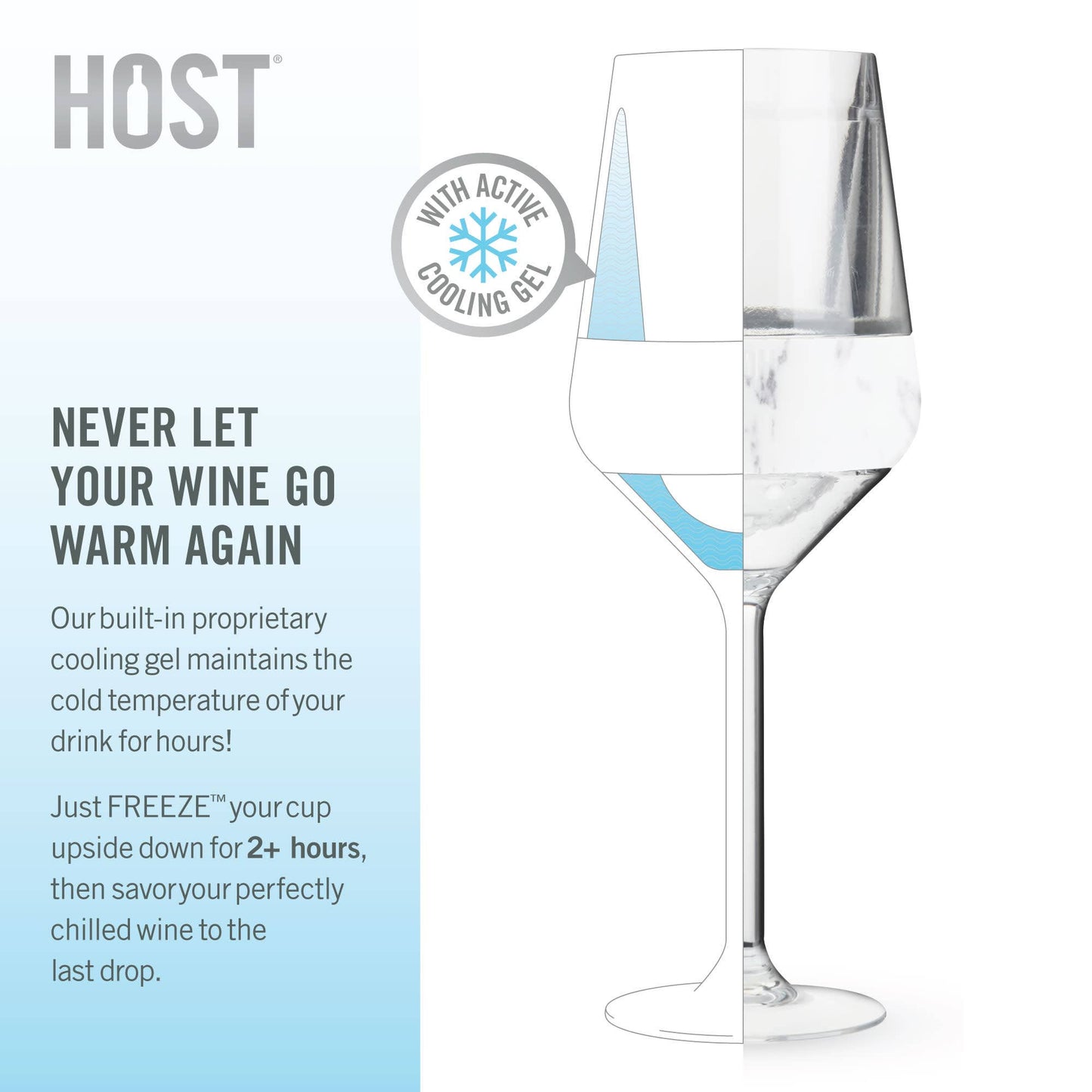 Wine Stemmed Cooling Cups - Set of 2