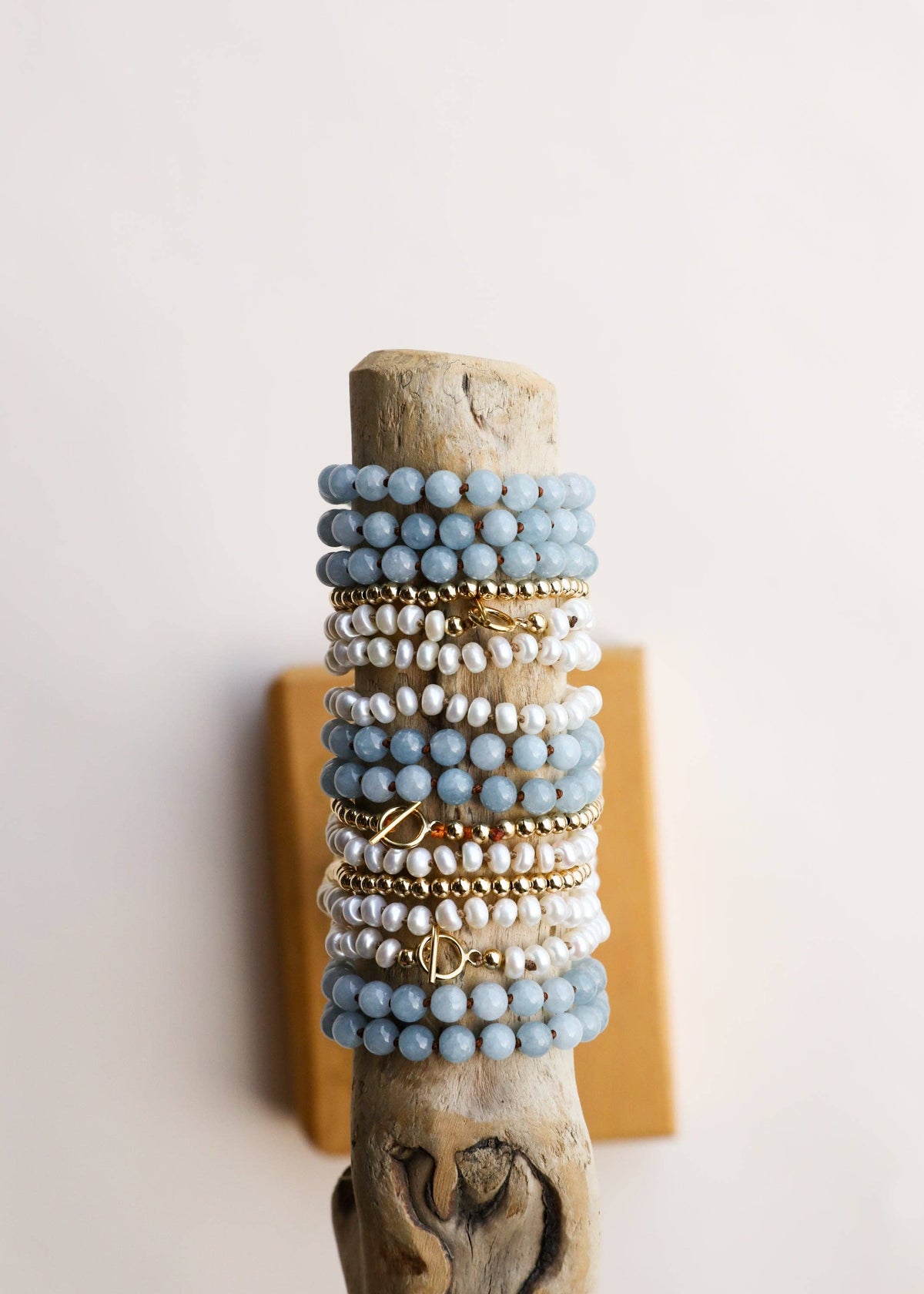 Pure Gemstone + Aquamarine|| Anklet or Bracelet: 5" Baby Bracelet