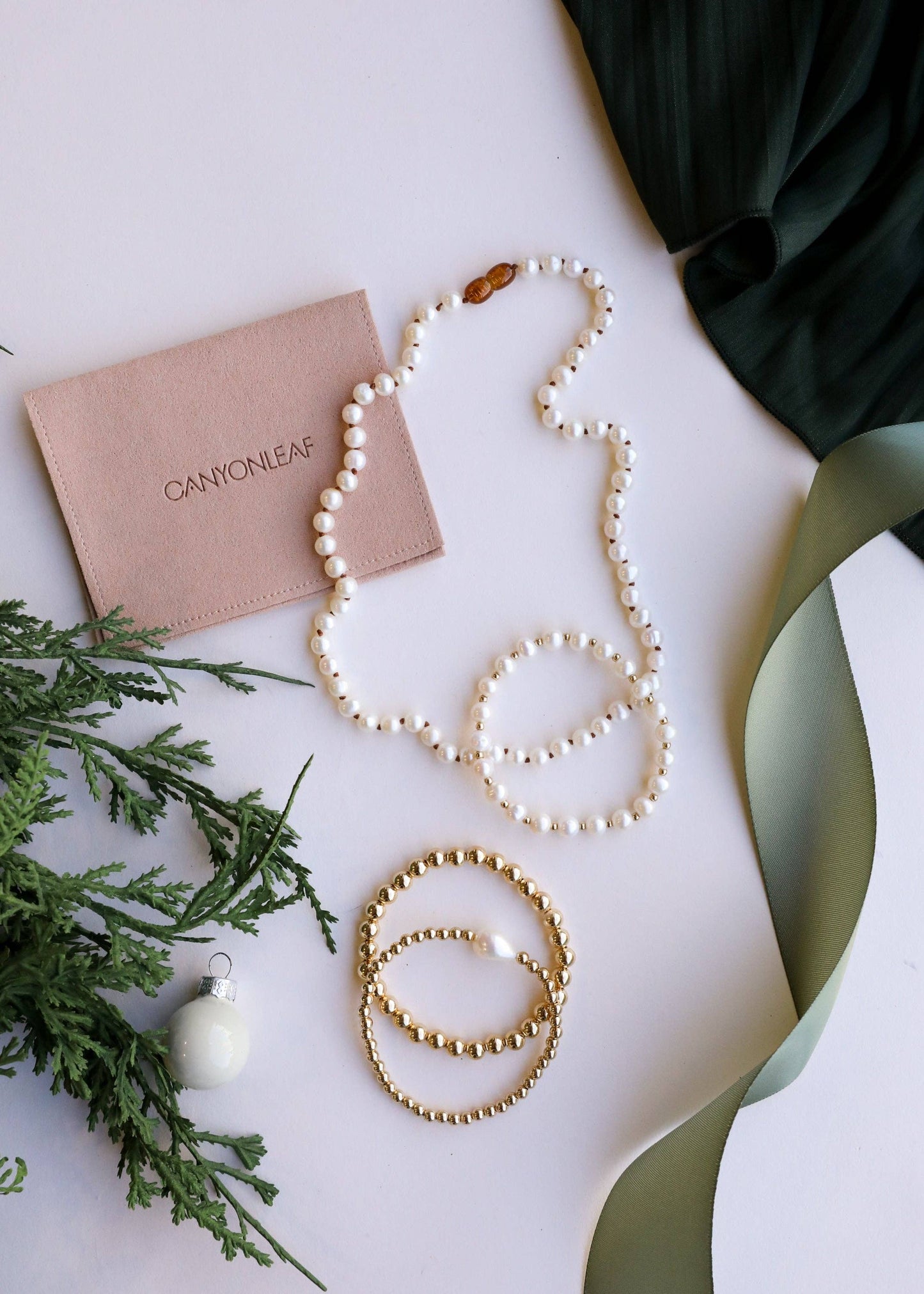 Pure Gemstone + Pearl || Necklace: 16"