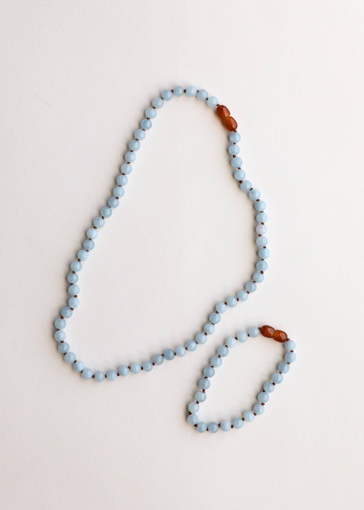 Pure Gemstone + Aquamarine || Necklace: 11" Baby Necklace