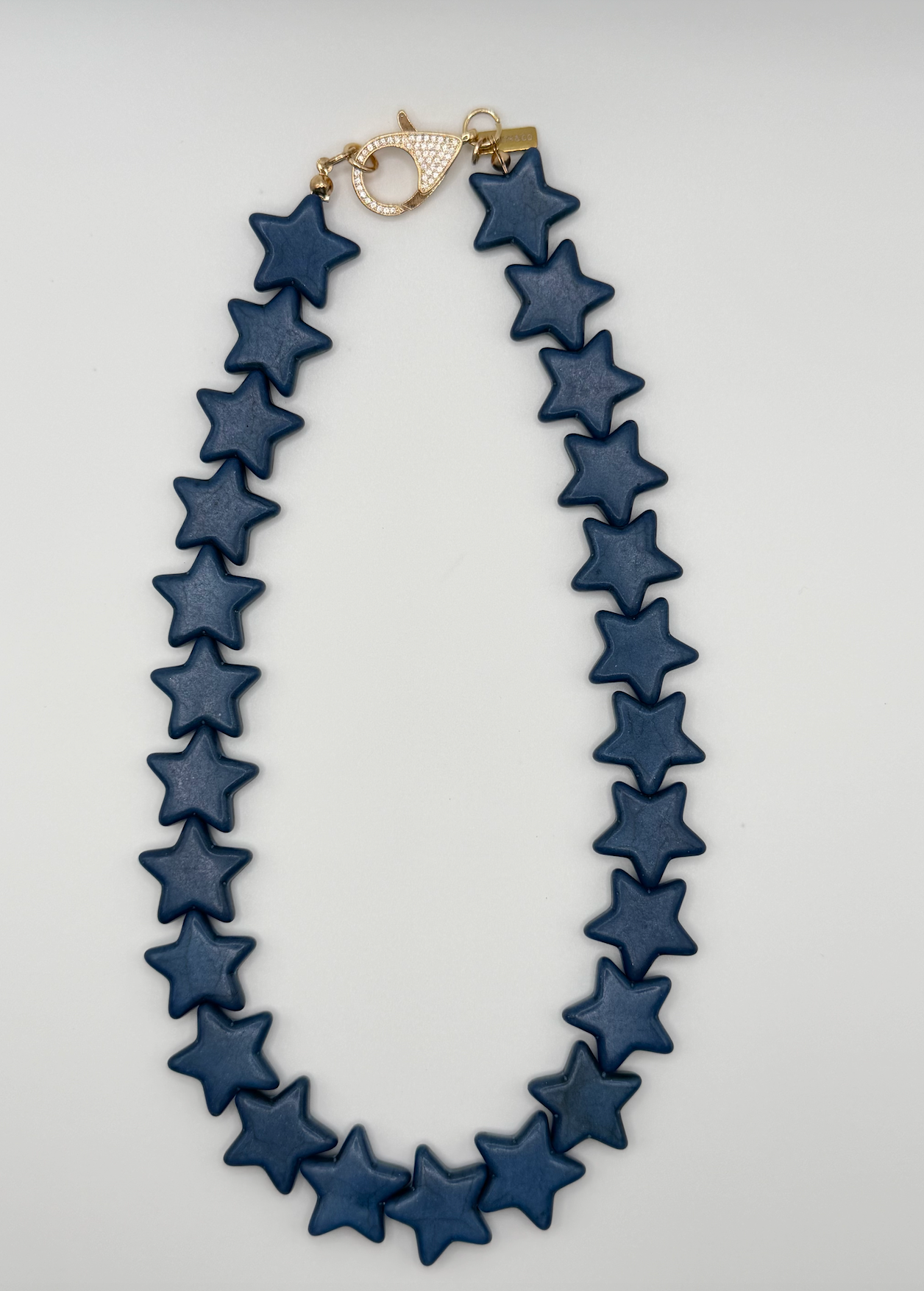 Navy Sea Star Necklace - Large