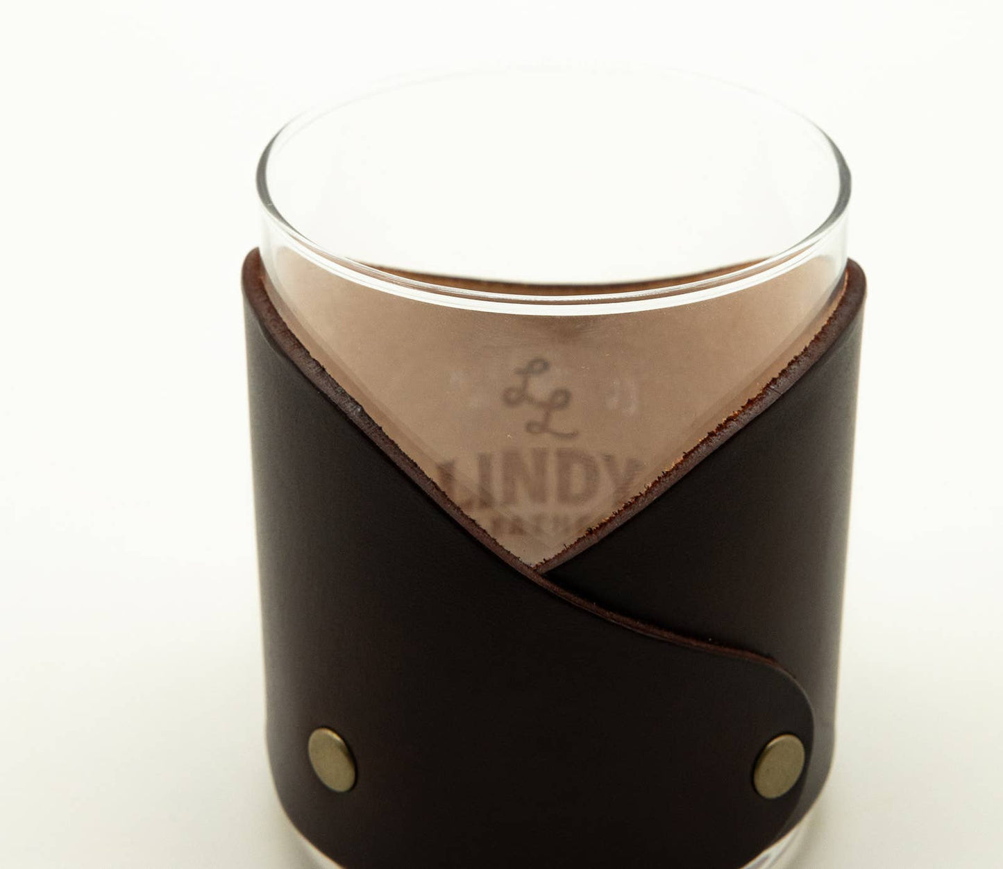 Duck Leather Rocks Glass