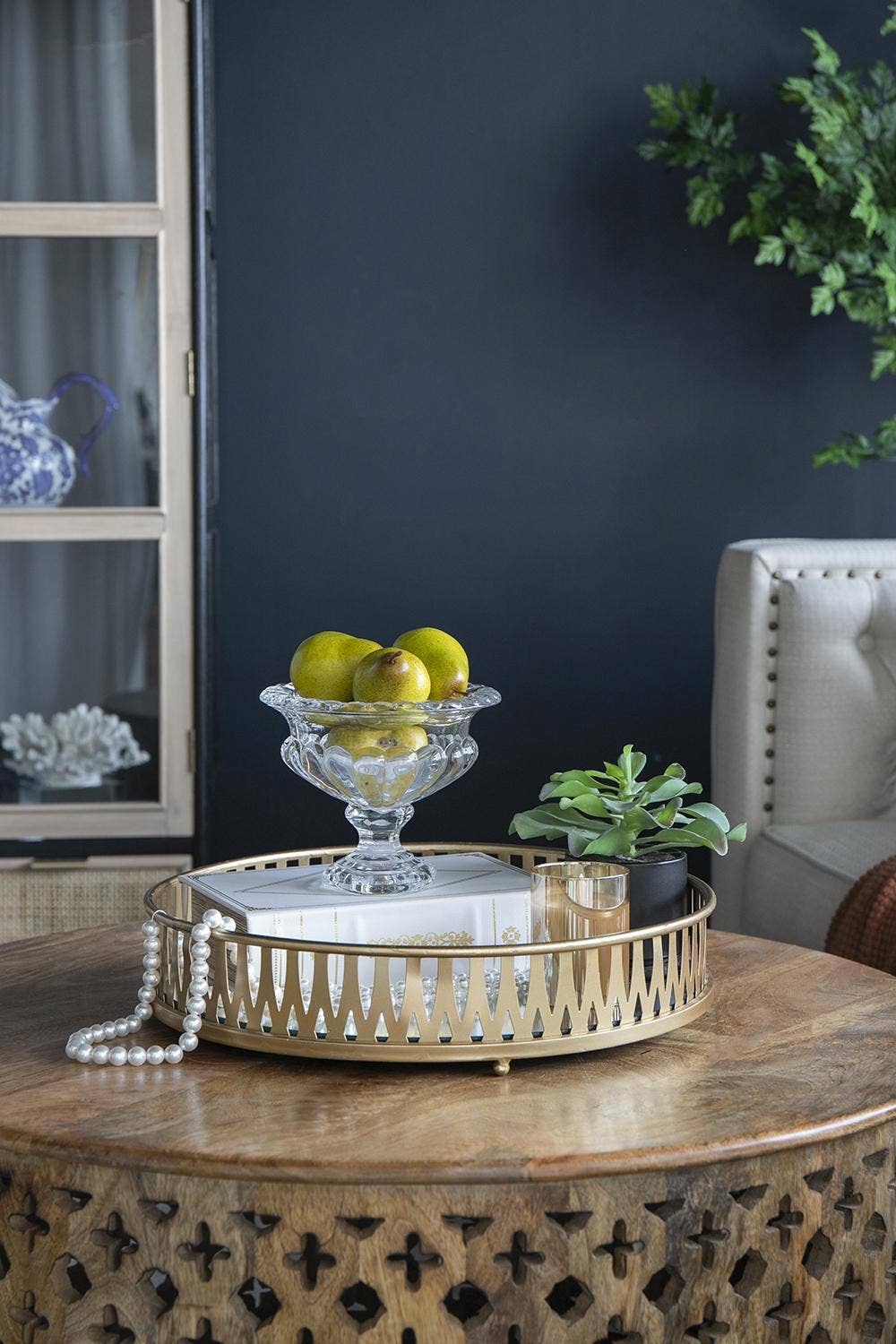 Omari Crystal Display Bowl
