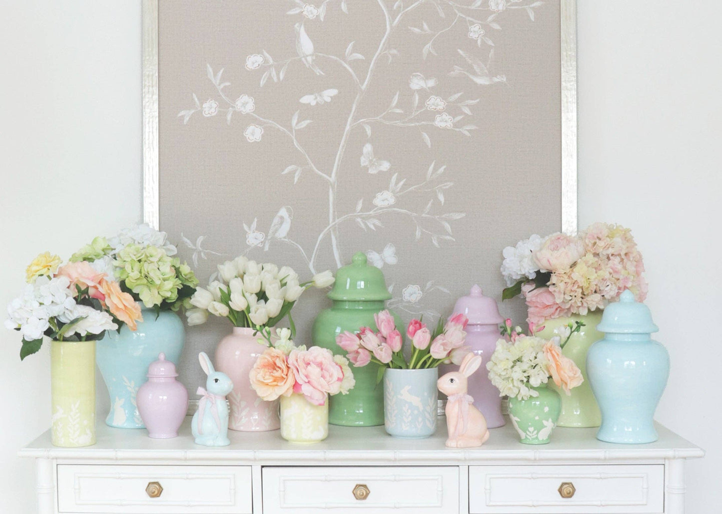 Cabbage Patch Green Ginger Jars: Medium
