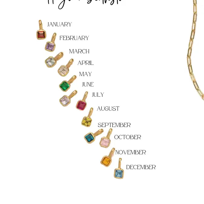 Birthstone Charm