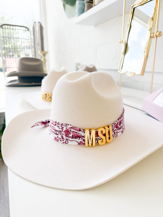MSU wool cowboy hat