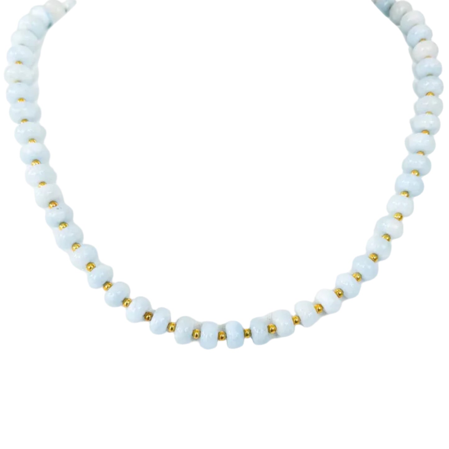 Sea Glass Necklace - Dusty Blue