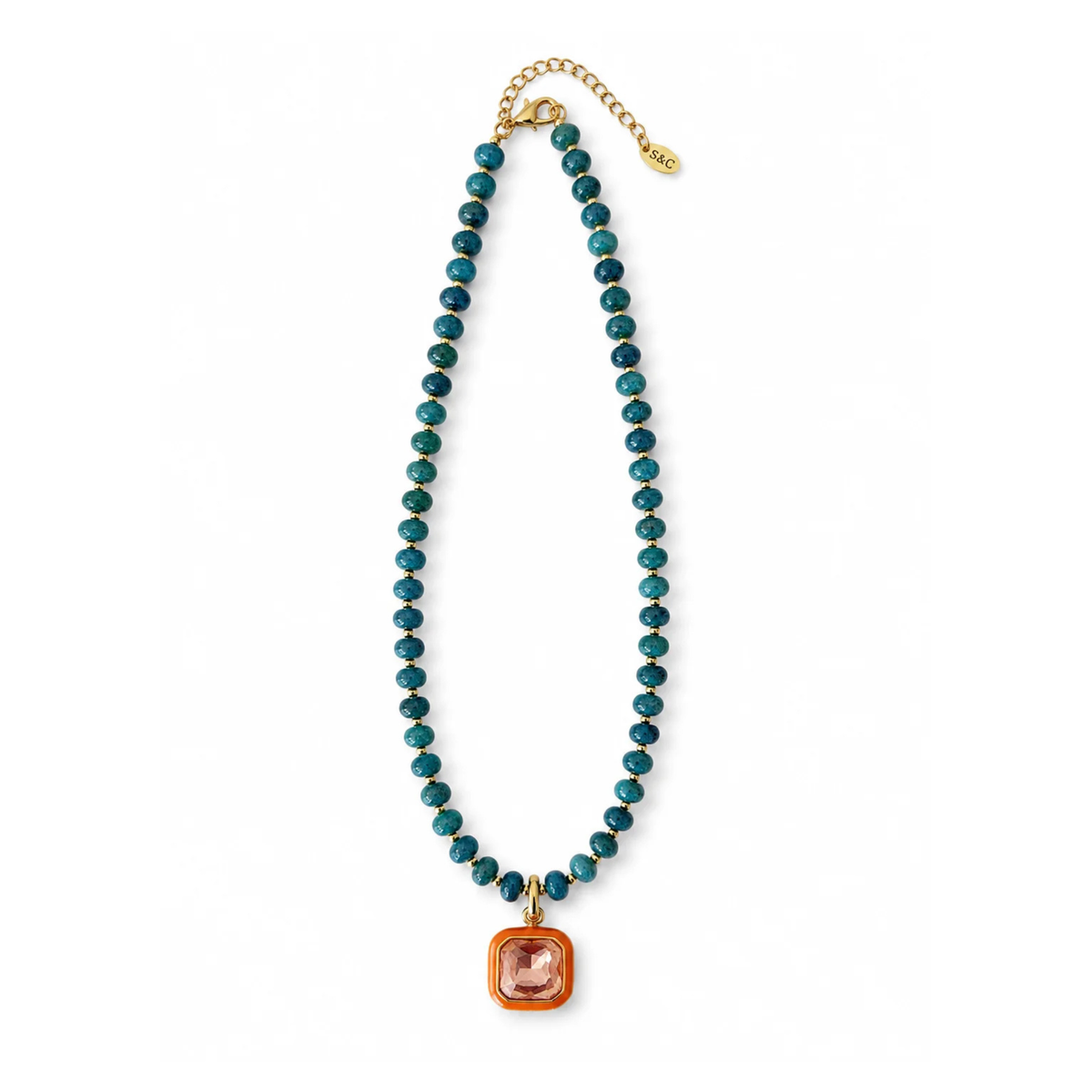 Harvest Pendant Necklace - Spiced Teal