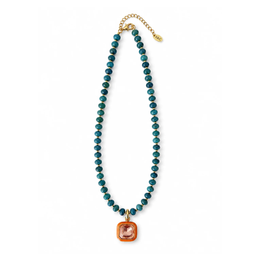 Harvest Pendant Necklace - Spiced Teal