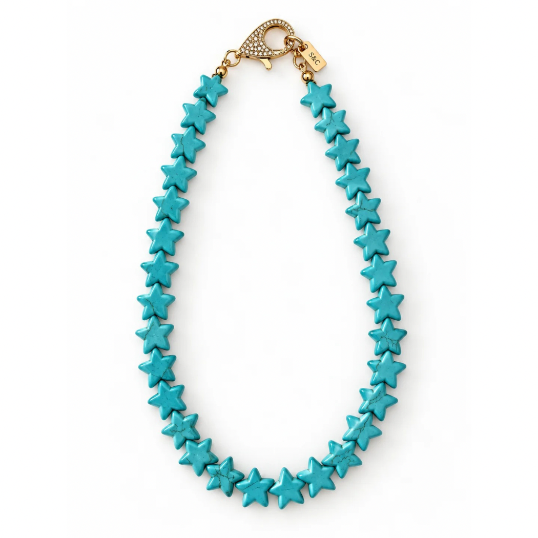 Large Turquoise Star Necklace