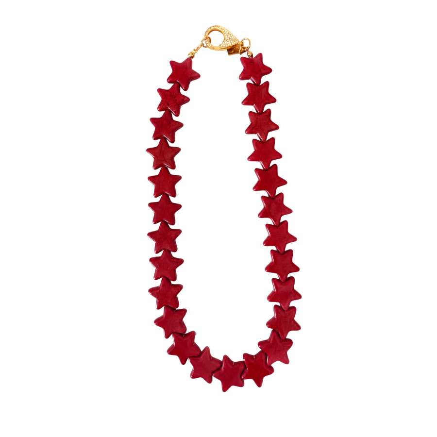 Red Star Necklace - Large