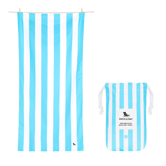 Dock & Bay Tulum Blue Beach Towel