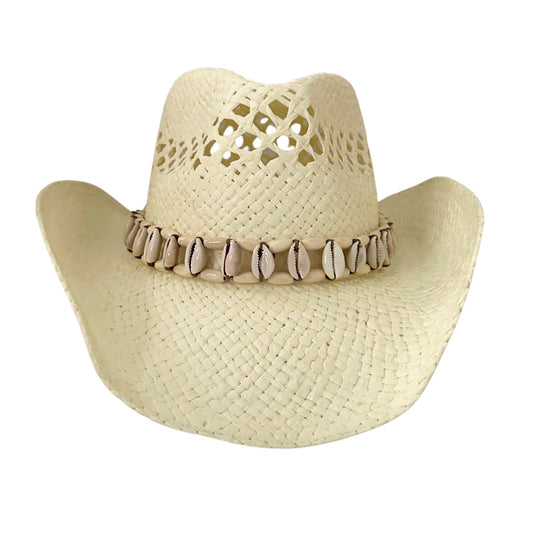 Straw Shell Beach Hat Natural