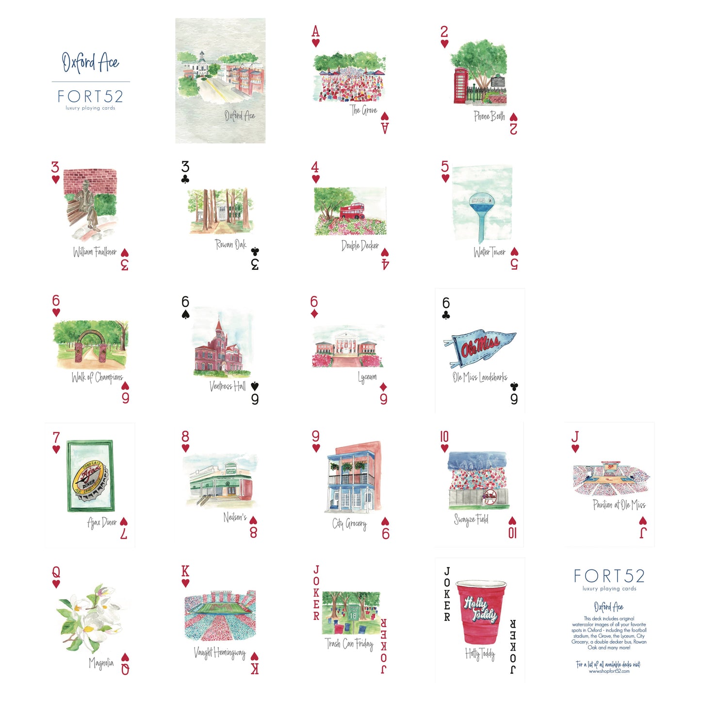 Oxford Ace Playing Card
