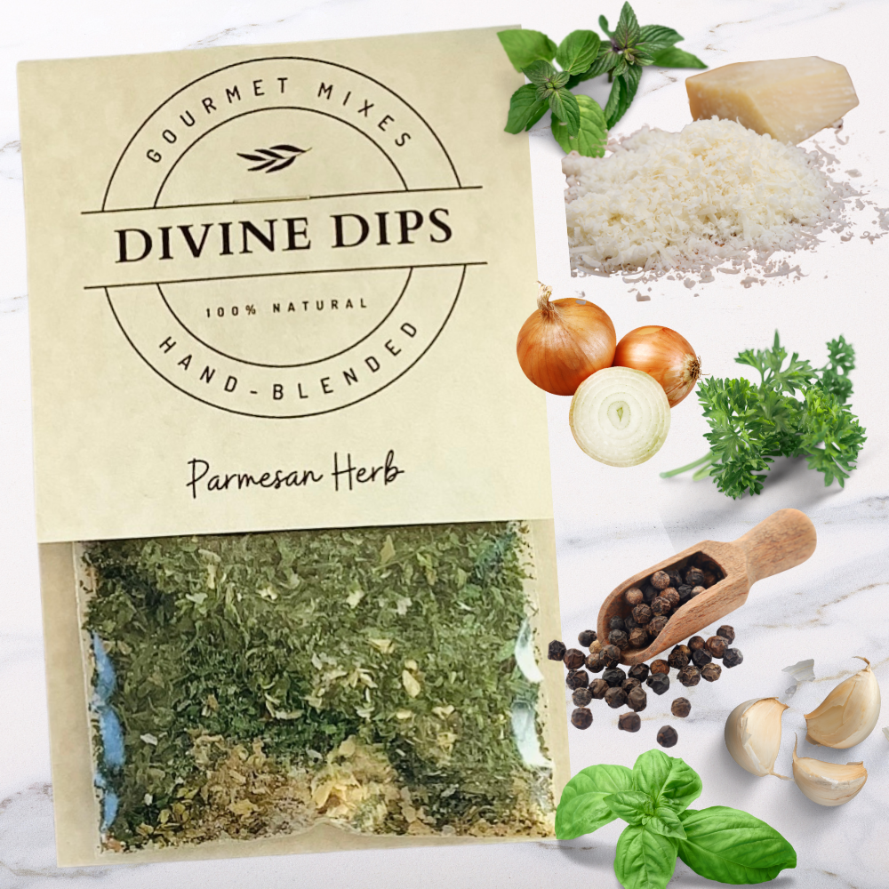 Parmesan Herb Seasoning Dip Mix & Cheese ball Spices: Private Label