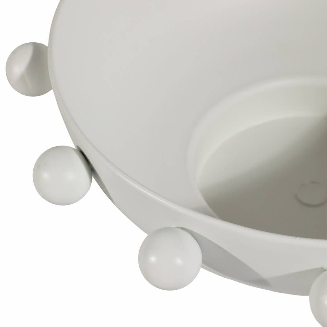 White Beaded Bowl