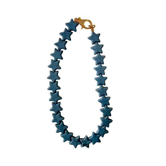Star Necklace - Large - Dusty Blue