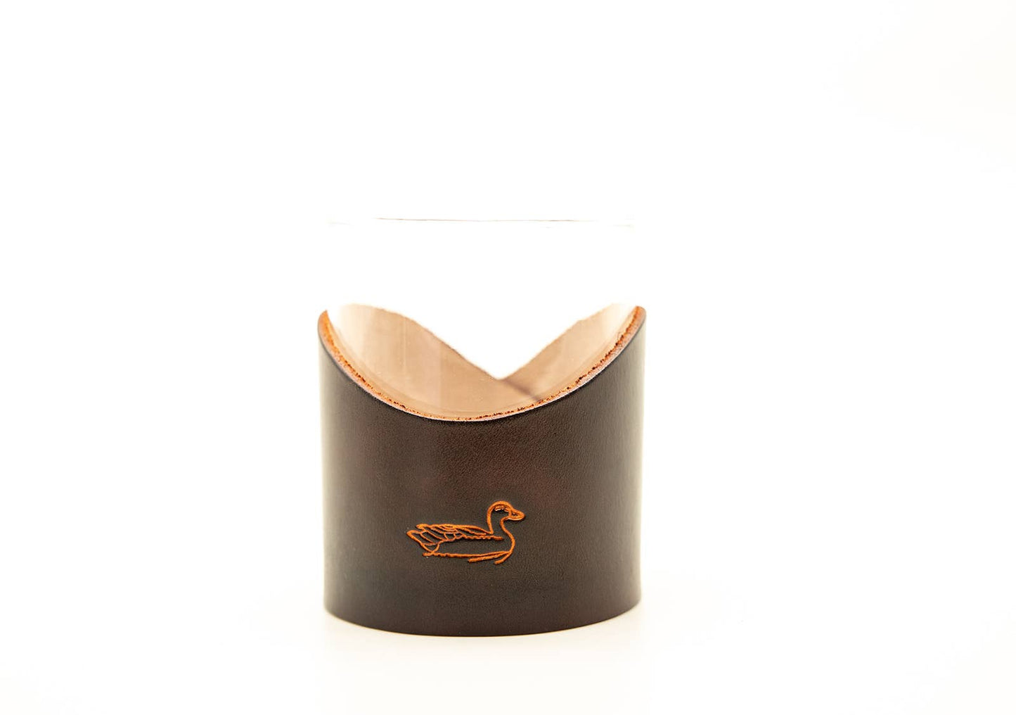 Duck Leather Rocks Glass