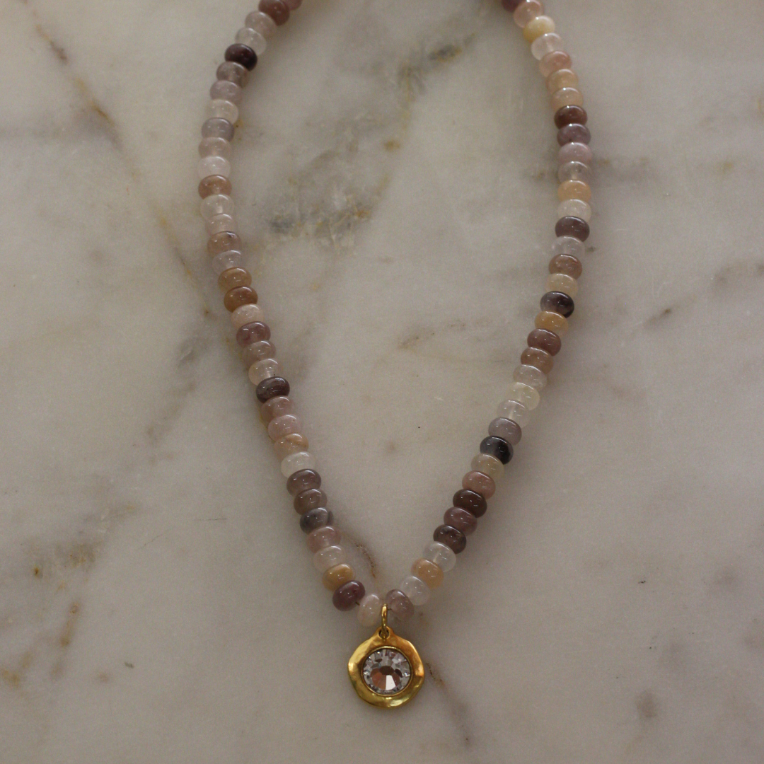 Lennon Crystal Gemstone Necklace