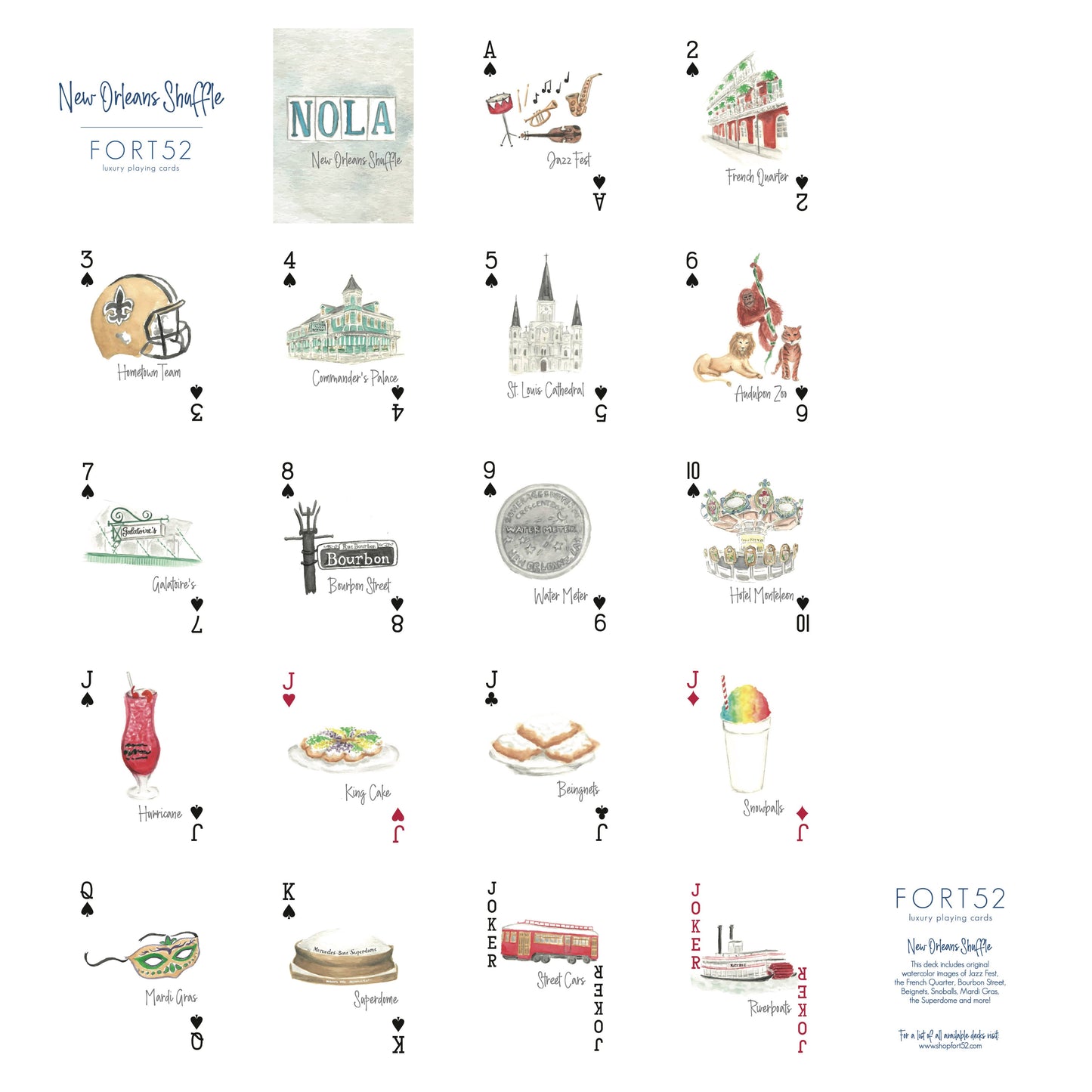 New Orleans Shuffle Playing Cards
