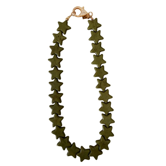 Star Necklace - Large - Hunter Green