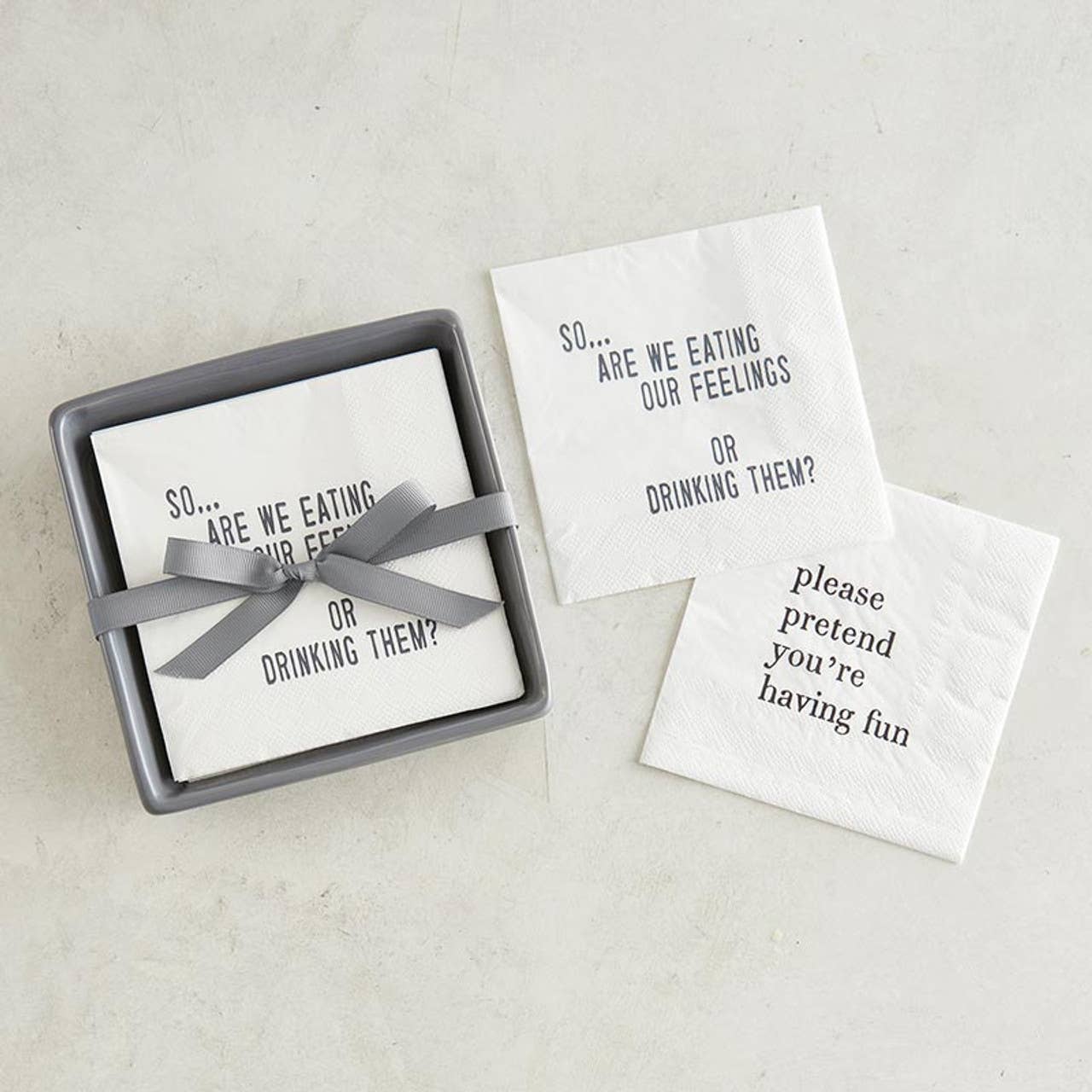 Please Pretend Cocktail Napkins